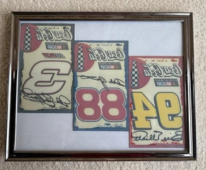 3 neue Coca-Cola NASCAR Aufkleber, Earnhardt #3, Jarrett #88, Elliott #94 im Rahmen - Bild 1 von 9