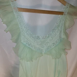Vintage Luxite by Holeproof mintgrünes Dessous mit französischer Spitze Gr. 32 - Bild 1 von 20