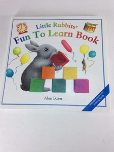 Little Rabbits' Fun To Learn Book by Alan Baker - VG Hardcover Kids Words & Time - Picture 1 of 8