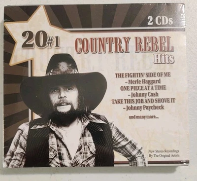 20 #1 Country Rebel Hits (CD, 2007) DIGIPAK - Image 1 of 2