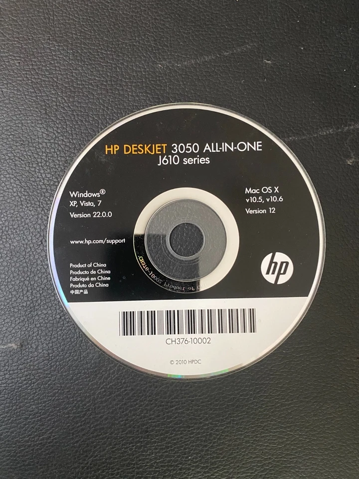 HP DESKJET 3050 Series Drivers & Software CD J610 Series - Image 1 of 1