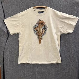 Sonoma Jean Company T Shirt XL Tribal Surfboard Dragon Y2K - Picture 1 of 7