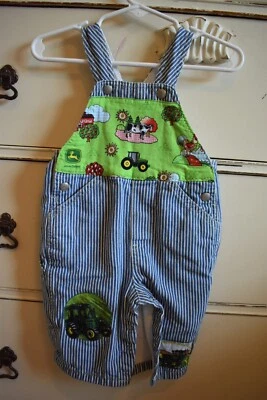 Monos para bebé Baby Gap John Deere niños 3 m 100 % algodón parches para tractor Foto 1 de 4