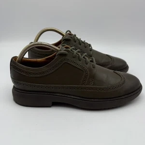 Fitlop Odyn Brogue Forest Green Leder Schuhe Herren UK 7 EU 41 - Bild 1 von 14