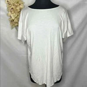 Camisetas informales blancas de manga corta Uniqlo Airism para mujer talla 10 usadas en excelente estado - Imagen 1 de 5