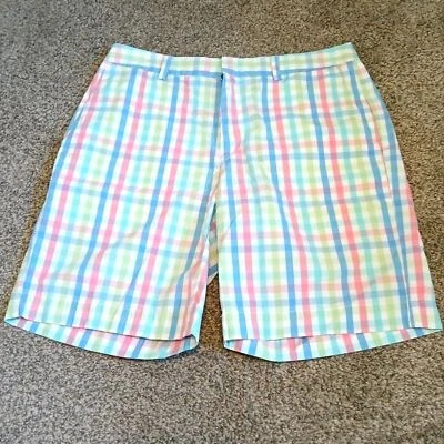 Pantalones Cortos Rompedores a Cuadros Informales Frente Plano Vineyard Vines Para Hombre Talla 33 Foto 1 de 4