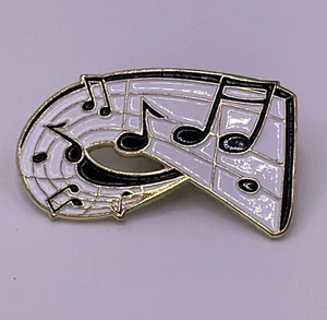 De Colección Música Músico Notas Personal Esmalte Solapa Sombrero Chaleco Corbata Pin Pinback - Imagen 1 de 3