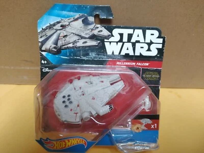 Hot Wheels Star Wars The Force Awakens Millenium Falcon com Suporte - Imagem 1 de 4