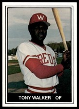 1982 TCMA Waterbury Reds Tony Walker Waterbury Reds #20