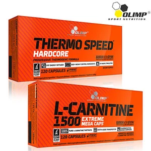 THERMO SPEED HARDCORE + L-CARNITINE - 60-180 Capsules - Fat Burner Weight Loss - Picture 1 of 3