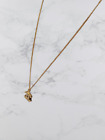Chanel Coco CC Logo Gold Tone Necklace Pendant Size 46cm From Japan