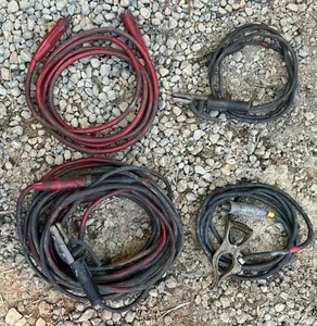 Tweco 2/0 20 Ft & Flex-a-prene 4/0 75 Ft 15 Ft Ground Welding Cable - Picture 1 of 3