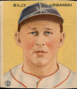 1933 Goudey Baseball #212 Billy Urbanski PR (Filler)