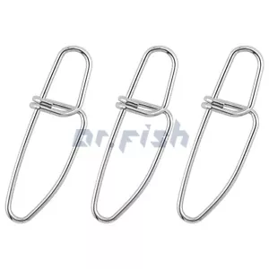 100 piezas Conector de señuelo de línea clips de bloqueo rápido de pesca crosslock Snap 33-331 libras - Imagen 1 de 9