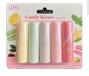 IZME Candy Kisses Lip Balm 5pc Set Silky Moisturizing Long Lasting Avocado Oil - Picture 1 of 1