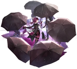 Kafka Honkai Star Rail Weatherproof Anime Sticker 6" Car Decal - Picture 1 of 1