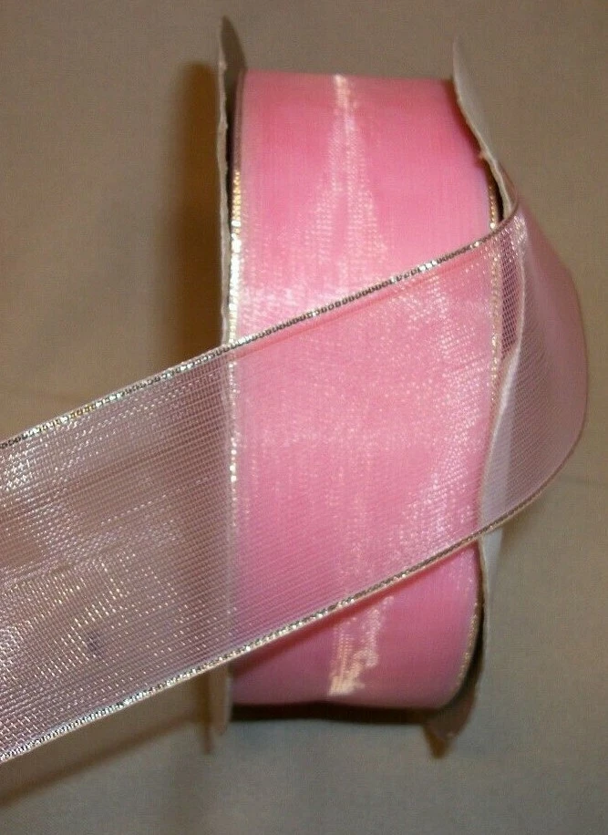 CINTA BORDE ORO TRANSPARENTE O PLATA 10 yardas 1 1/2" de ancho (elección de 5 colores) Foto 1 de 1