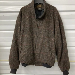 VTG Eddie Bauer Jacket Mens Size 2XL Wool Goose Zip Down Jacket - Picture 1 of 3
