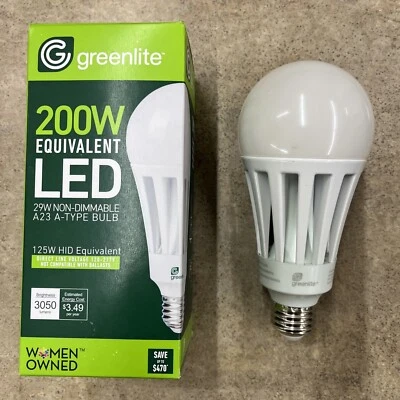 Greenlite 29W/H/50K 29W 5000K A23 LED Omni Light Bulb 200W Equal Energy Star - Image 1 of 4