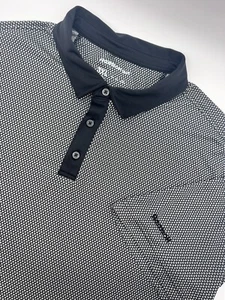 Reebok Golf Short Sleeve Black/White Polo Shirt Sz 3XL Golfer Golfing Casual - Picture 1 of 10