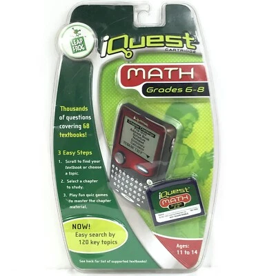 LeapFrog iQuest Cartridge: 6th-8th Grade Math for Use with iQuest Handheld  - Image 1 of 4