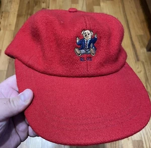 Vintage Polo Ralph Lauren 1993 Sit down Bear Wool Cap Fitted - Bild 1 von 5