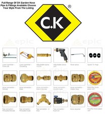 CK BRASS Watering Accessories Garden Water Hose Pipe Tube Connector Fittings