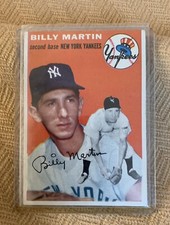 1954 Billy Martin Baseball Card Mint Condition 