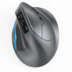 Lefon Bluetooth Vertical Mouse Wireless Ergonomic Mice with OLED Screen RGB USB - Picture 1 of 10
