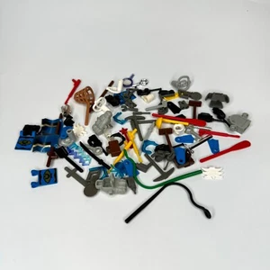 LEGO Minifigure Accessories Lot 50+ Pieces Flags Net Sword Backpack Broom Walkie - Picture 1 of 4