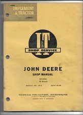 JD-8 I&T I & T Shop Service Manual for Model 70 John Deere Diesel Tractors