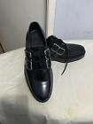 Jil Sander Men&#39;s Black Leather Double Monkstrap Derby Platform Shoes UK 8/EU 42