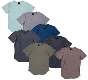 Cuts Clothing Men's Elongated Crew Neck Signature Slim Fit PYCA Pro Tee T-Shirt - Picture 1 of 19