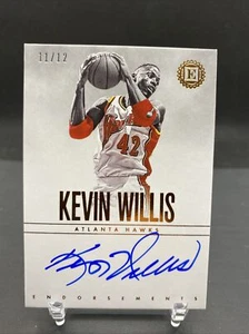 KEVIN WILLIS NBA PANINI ENCASED 2018-19 ENDORSEMENTS AUTO /12 ATLANTA HAWKS - Picture 1 of 2
