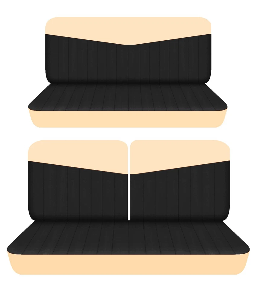 Fits 1956 Oldsmobile 88 2dr sedan Front 50-50 top and solid Rear seat covers - Image 1 of 1