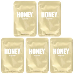 Honey Beauty Sheet Mask Set, Nourishing, 5 Sheets, 0.91 fl oz (27 ml) Each - Picture 1 of 3