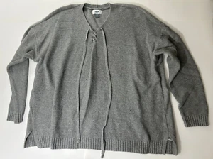 Old Navy XXL Women's Gray Knit Sweater Long Sleeved Very Nice - Picture 1 of 5