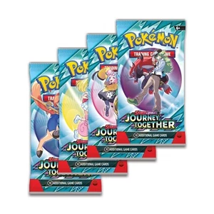 4X POKEMON Scarlet & Violet JOURNEY TOGETHER Booster Pack Bundle FULL ART SET! - Picture 1 of 5