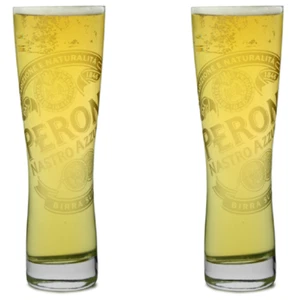 Peroni Nucléées Pinte Lunettes (Ensemble De 2): Elevate Votre Bière Expérience