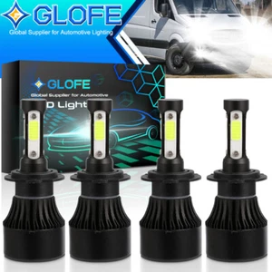 4X 6000K LED Headlight Hi/ Lo Beam Fog Light For Benz Sprinter 2500 3500 2010-18 - Picture 1 of 8