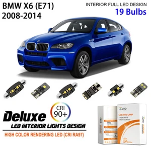 LED Interior Light Kit for BMW E71 X6 2008-2014 Xenon White Light Bulbs Upgrade - Picture 1 of 9