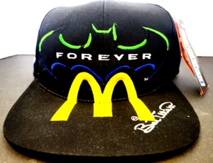 BATMAN FOREVER McDonald's BILL ELLIOTT Nascar Hat CAP New W/ Tags Adjustable Blk - Picture 1 of 4