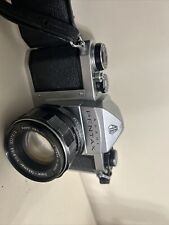 VINTAGE Asahi PENTAX SV 35mm SLR Camera Silver with A.TAKUMAR 55/1.8 Lens.READ