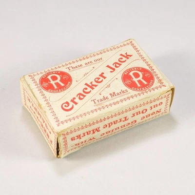 Caja de muestra publicitaria extremadamente rara Cracker Jack 2,5"-largo principios del siglo XIX Foto 1 de 2