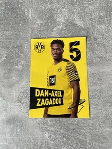 Dan Axel Zagadou Drucksignierte Autogrammkarte Borussia Dortmund 2021/22 21/22 - Bild 1 von 2