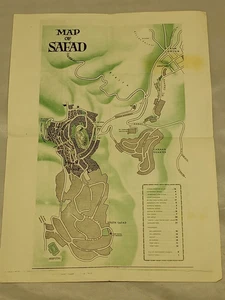 Vintage Safad Touring Map of Israel - Picture 1 of 4