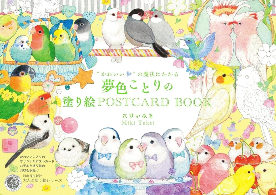 Coloring Book Cute Magic Dream-Colored Kotori Coloring Postcard Book Japanese - Image 1 of 1