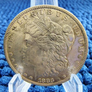 1883-O Morgan Silver Dollar - New Orleans - 90% Silver - BU Cond. - Light Toning - Picture 1 of 18