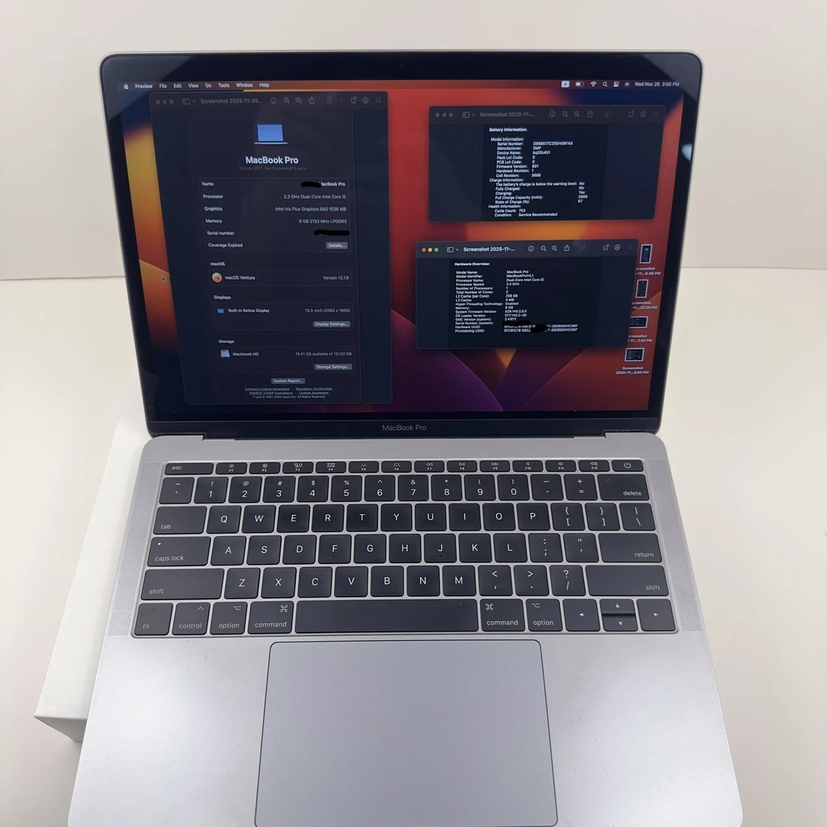 2017 Apple MacBook Pro 128GB Laptops for sale - eBay