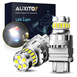 2X AUXITO 3157/3156 LED 6500K 2400LUMENS Brake Tail Stop Parking Light Bulbs A+ - Foto 1 di 10